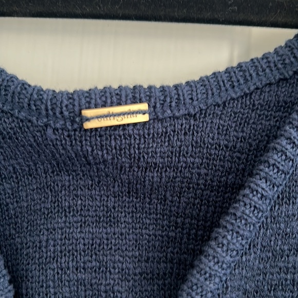 Cult Gaia Bank Cutout Knit Maxi Navy Dress - Picture 3 of 6